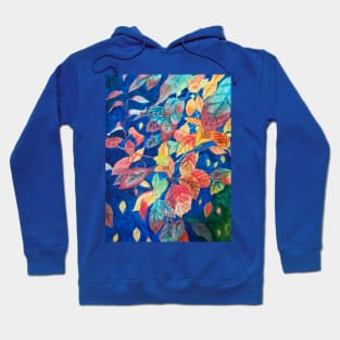 Autumn leaves watercolor painting Hoodie